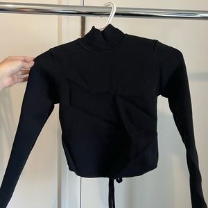 Zara Knit Sweater With Open Back